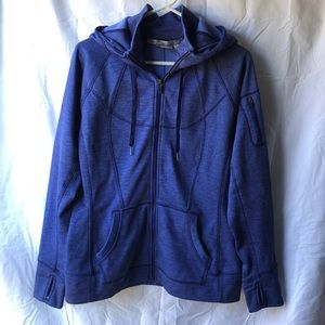 Athleta Striped Strength Hoodie Size XL